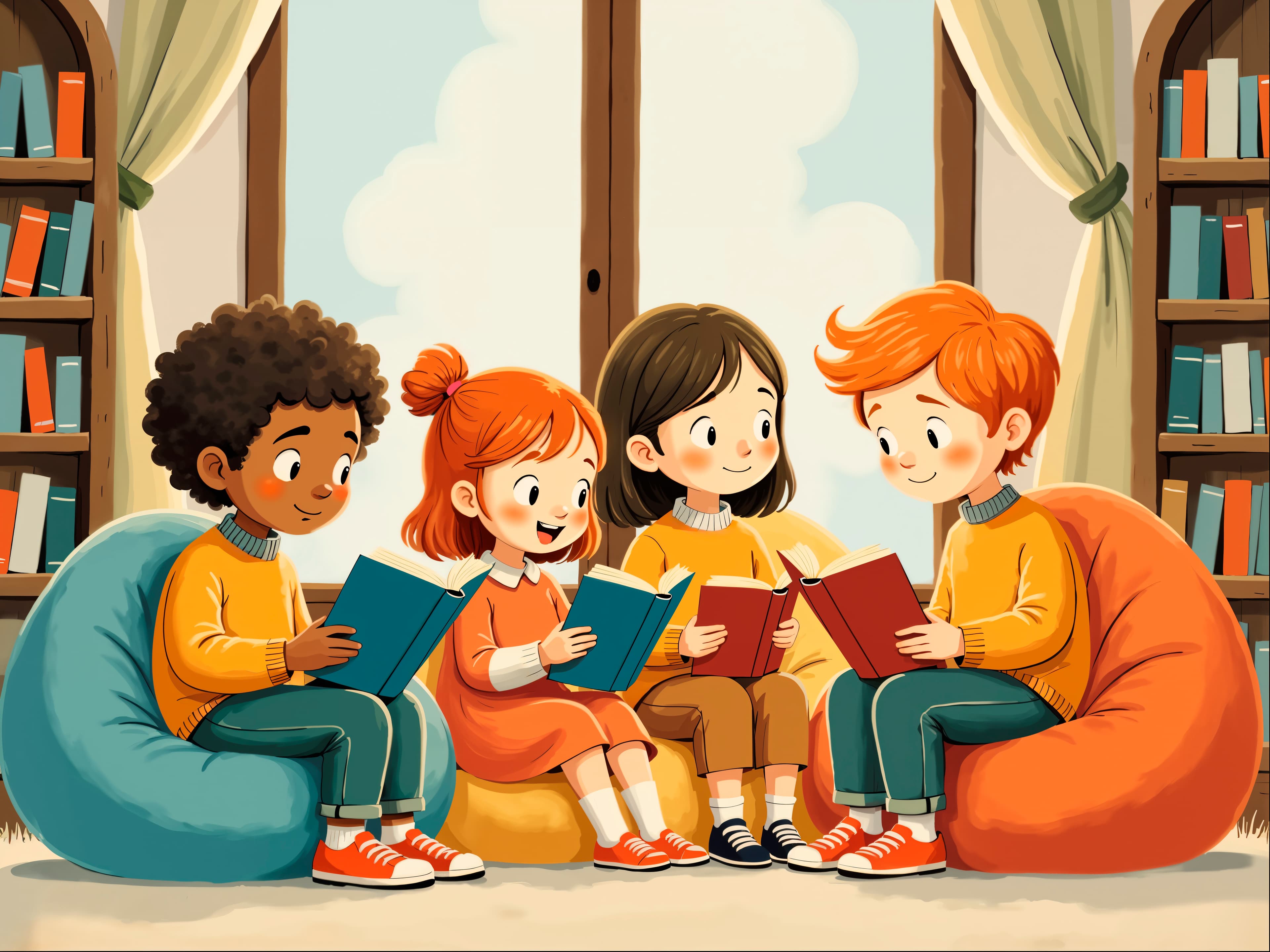 Children reading